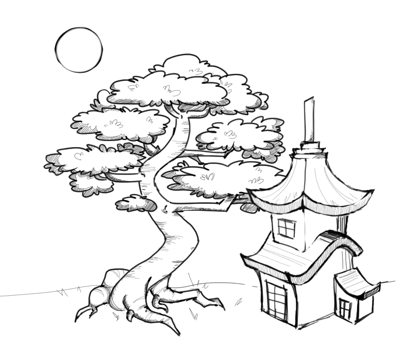 japanese garden coloring pages - photo #47