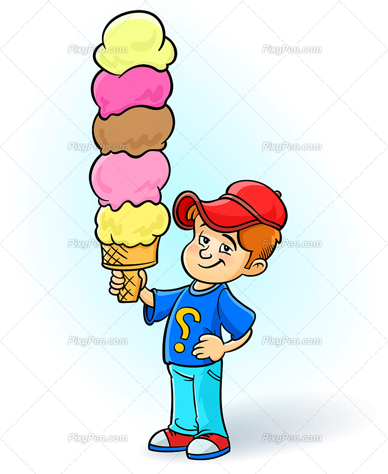 boy ice cream clipart - photo #3