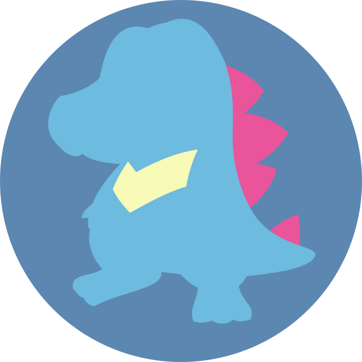 Minimalist Totodile Icon Free To Use By Jedflah