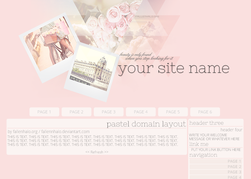 Pastel Domain Layout by FallennHalo
