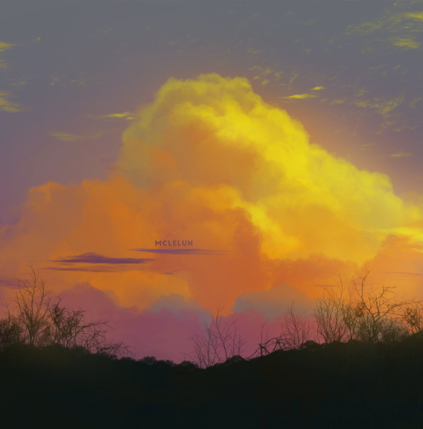 warm sunset cloud