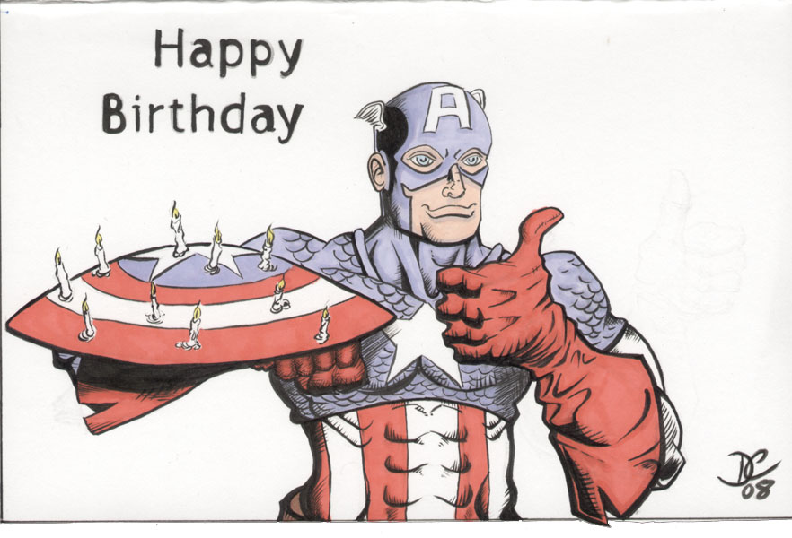 Captain America Birthday Card by The-Standard on DeviantArt