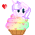 (Commission) Mlp Candy-Heartswirl cupcake icon