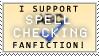 Spell Check Fanfiction Stamp by Kisa-Koufuku