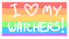 I love my watchers Stamp by PhoenixAlikan