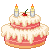 Cherry Cake with candles 50x50 icon