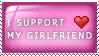 Support my Girlfriend Stamp by Endien