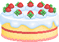 Kawaii Strawberry Cake by JuneBelle
