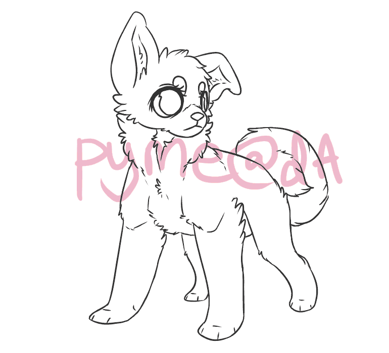 PRICE REDUCED - puppy lineart pack by pyme