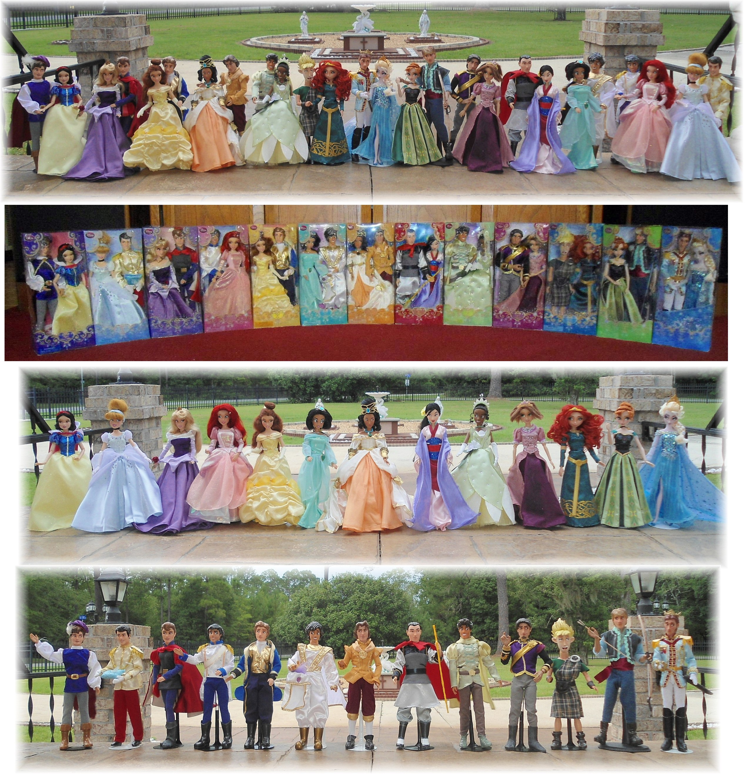 Disney Princess + Prince 11 inch Customized Dolls by