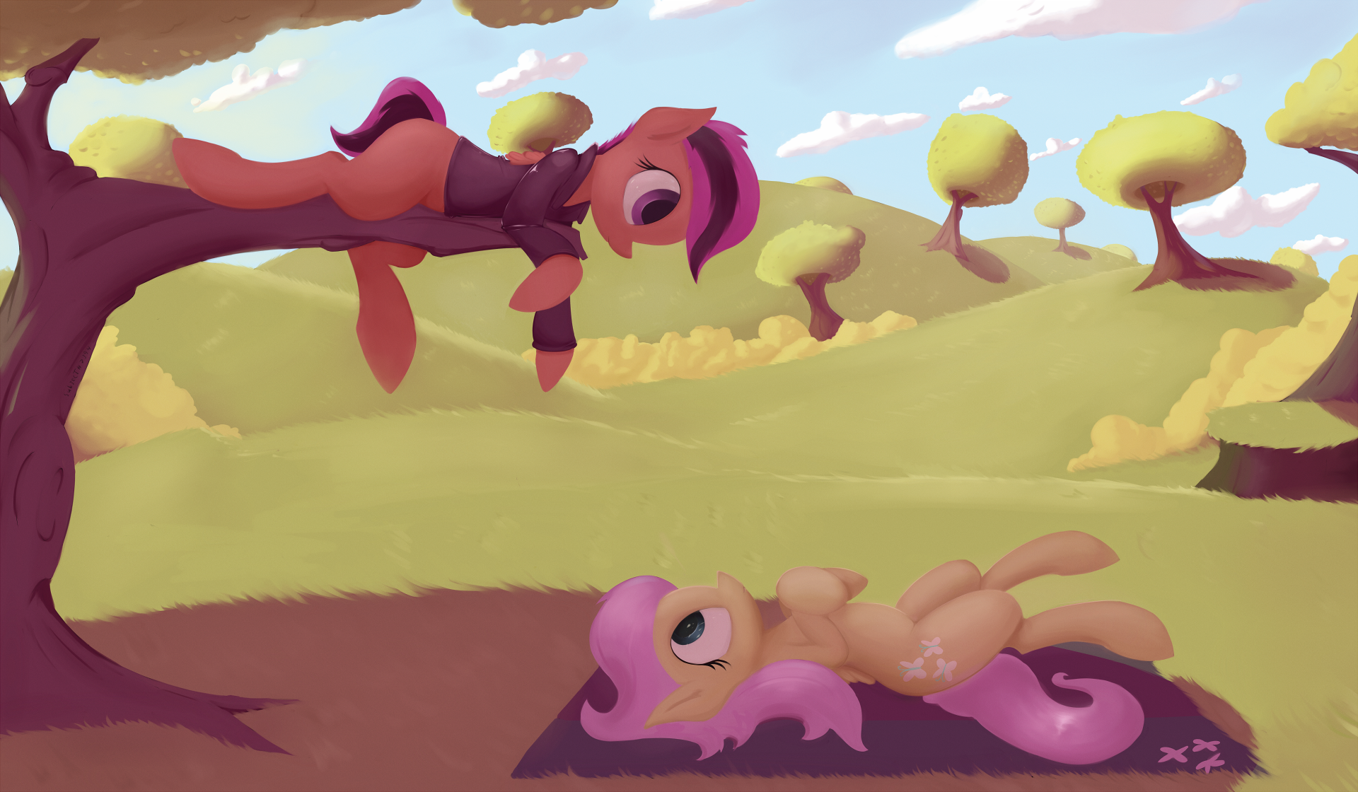[Obrázek: fluttershy_and_scootaloo_by_subjectnumbe...8ma97g.png]