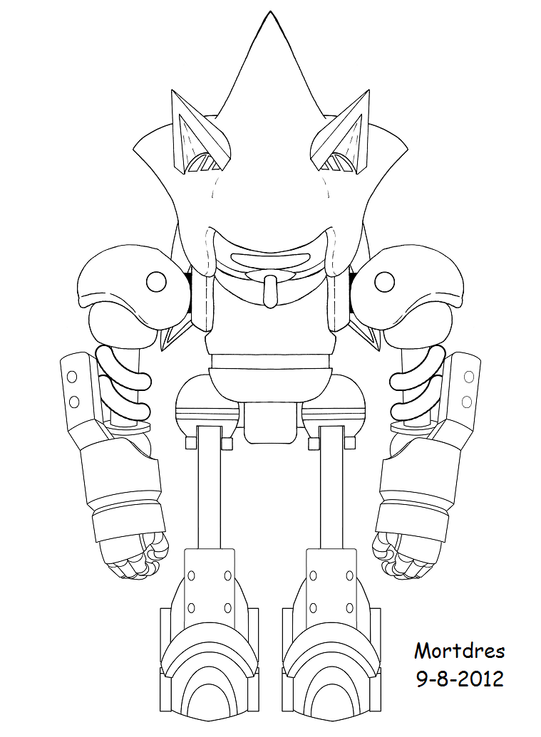 Robot Sonic Pages Coloring Pages