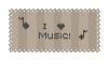 I Heart Music Stamp by StampMakerLKJ