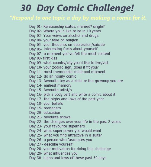 30 day comic challenge by miquashi on DeviantArt