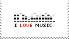 I love Music Stamp by Rikku2011