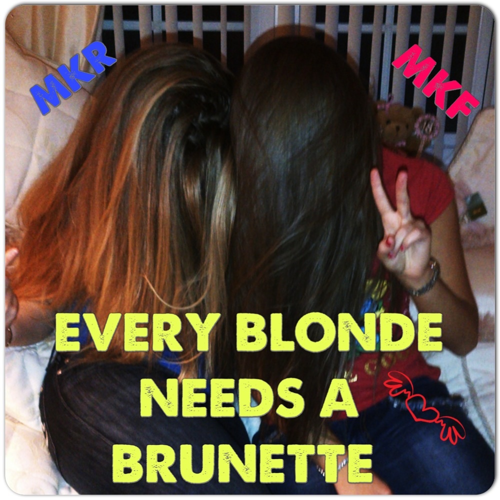 brunette a blonde Every needs