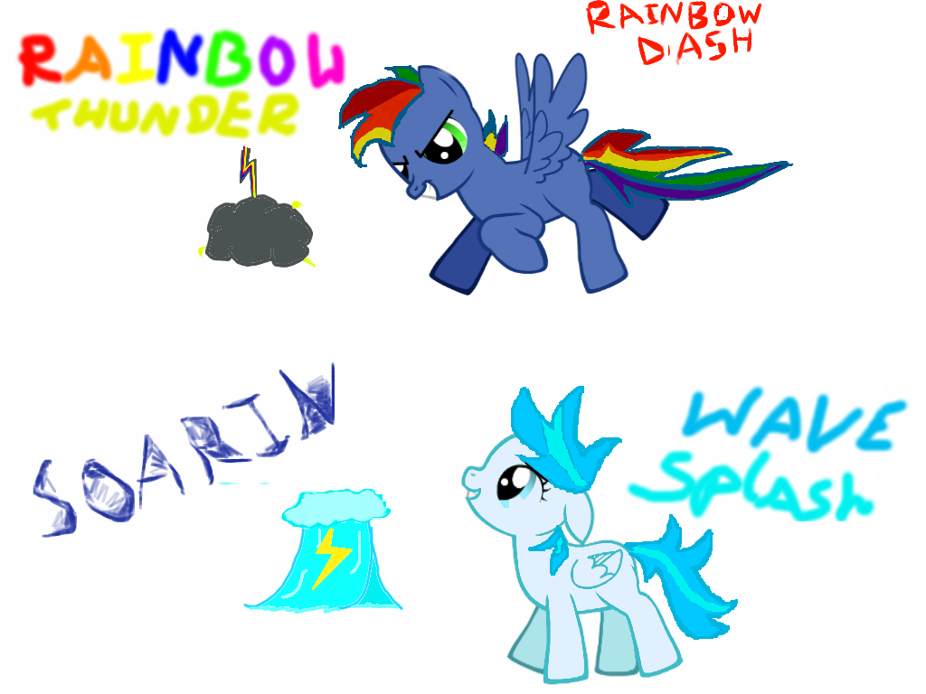 Soarin and Rainbow dash's (children) by littledashie03 on DeviantArt