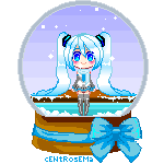 Pixel: Snow Miku by cENtRosEMa